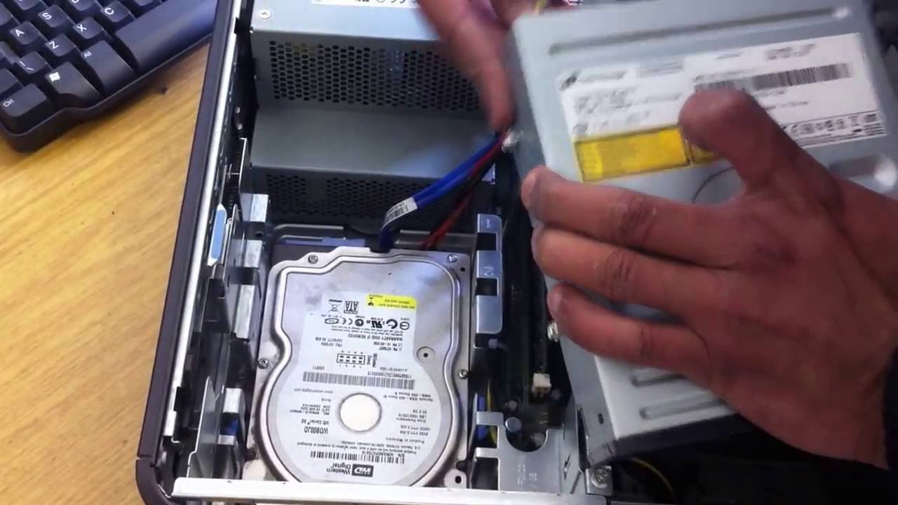How to open cd drive on dell desktop computer